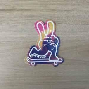 Dutch Bros Multicolor Peace Sign Sticker